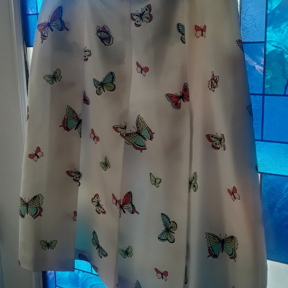 Silk butterfly skirt